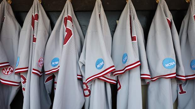 Alabama baseball jerseys with NCAA patch